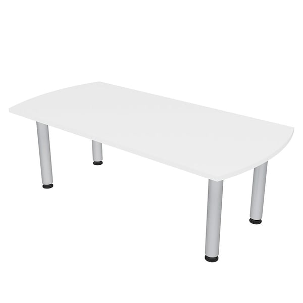 33.5 in W, 69.5 in L, 29 in H, Engineered Wood Top, White
